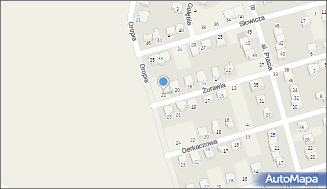 Przeźmierowo, Żurawia, 22, mapa Przeźmierowo