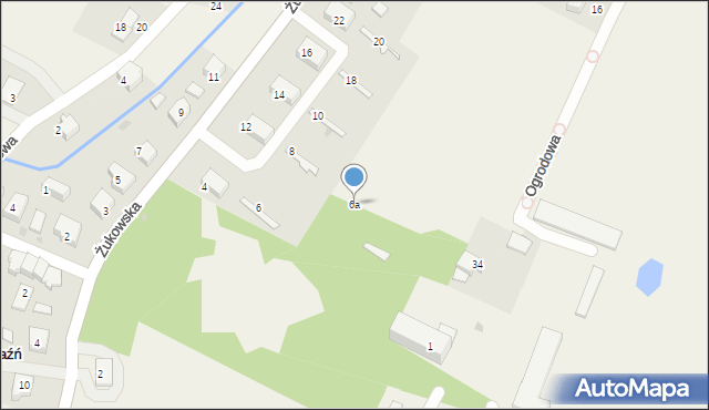 Przyjaźń, Żukowska, 6a, mapa Przyjaźń