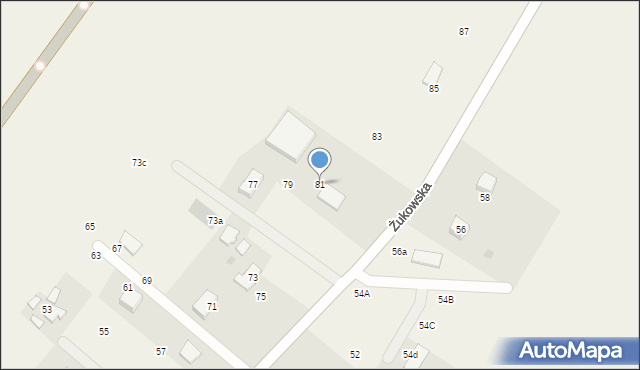 Przyjaźń, Żukowska, 81, mapa Przyjaźń