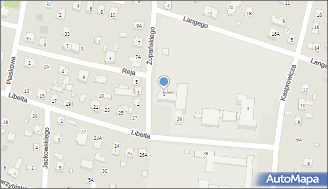 Puszczykowo, Żupańskiego Jana, 2, mapa Puszczykowo