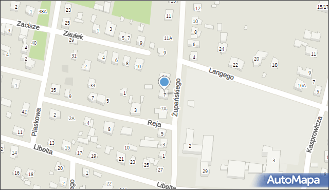 Puszczykowo, Żupańskiego Jana, 7, mapa Puszczykowo