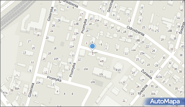 Radom, Żurawia, 2, mapa Radomia