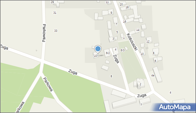 Rogów Opolski, Zuga Alojzego, ks., 6, mapa Rogów Opolski