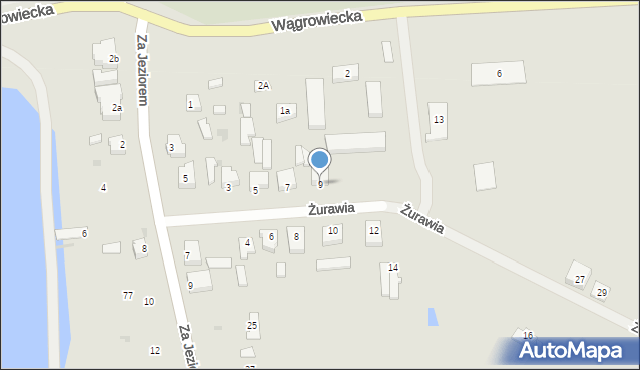 Rogoźno, Żurawia, 9, mapa Rogoźno