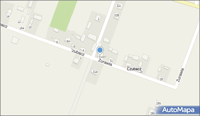 Ruda Strawczyńska, Żurawia, 16, mapa Ruda Strawczyńska
