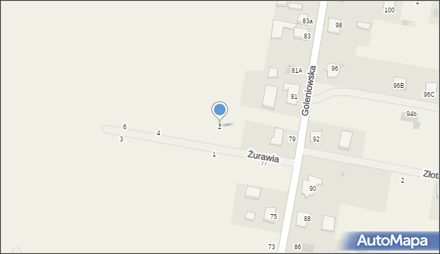 Rurzyca, Żurawia, 2, mapa Rurzyca