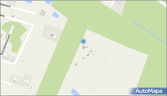 Sapowice, Żurawinowa, 33, mapa Sapowice
