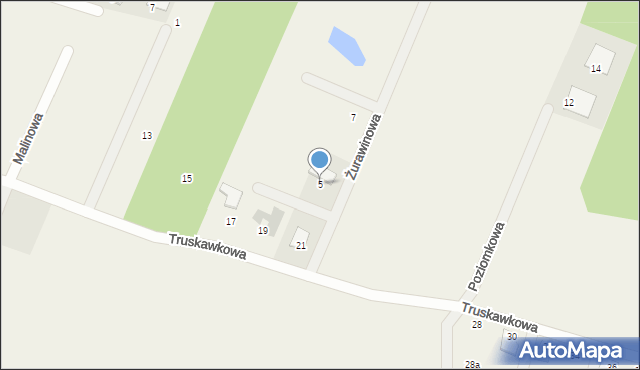 Sapowice, Żurawinowa, 5, mapa Sapowice