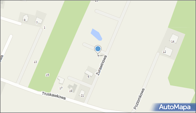 Sapowice, Żurawinowa, 7, mapa Sapowice