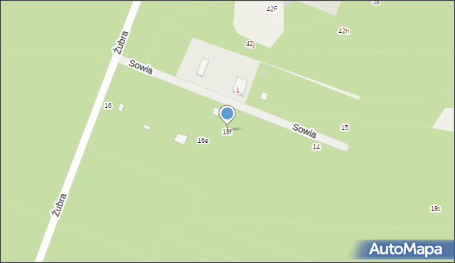 Siemianówka, Żubra, 18f, mapa Siemianówka