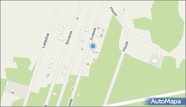 Siemianówka, Żurawia, 22, mapa Siemianówka