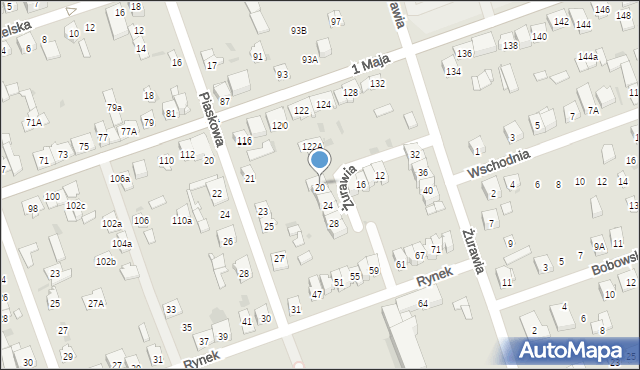 Skarżysko-Kamienna, Żurawia, 20, mapa Skarżysko-Kamienna