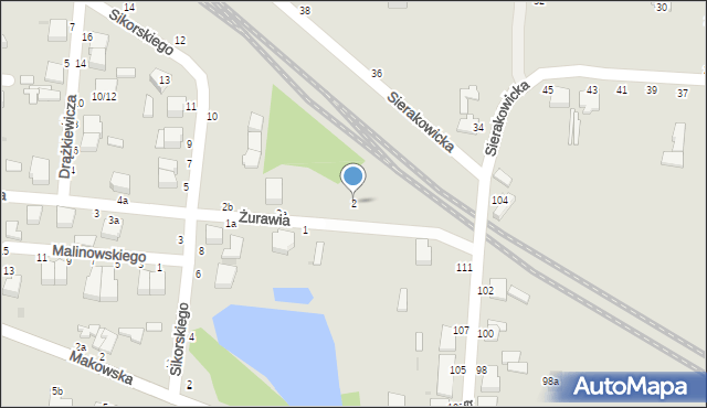 Skierniewice, Żurawia, 2, mapa Skierniewic