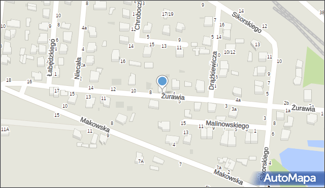 Skierniewice, Żurawia, 6, mapa Skierniewic