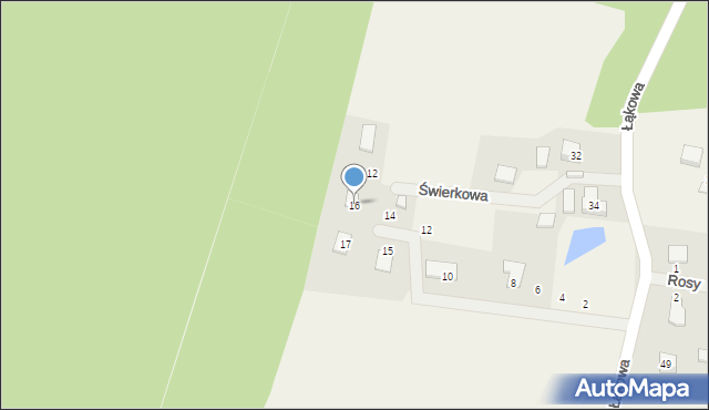Skrzeszewo, Żurawia, 16, mapa Skrzeszewo