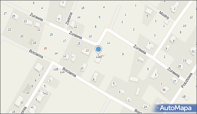 Słupno, Żurawia, 11a1, mapa Słupno