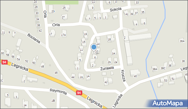 Środa Śląska, Żurawia, 8, mapa Środa Śląska