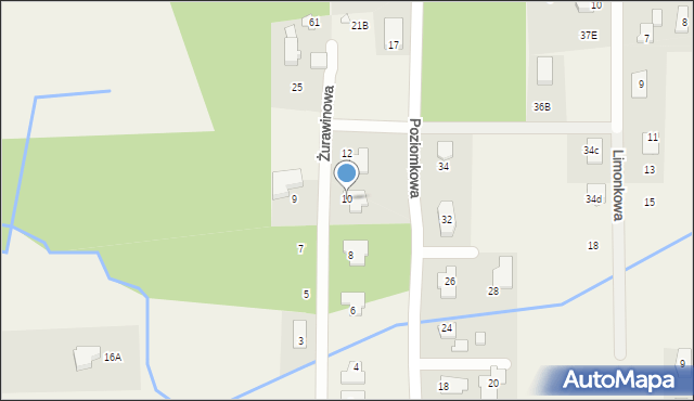 Stara Wieś, Żurawinowa, 10, mapa Stara Wieś