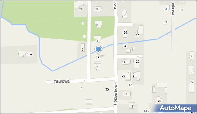 Stara Wieś, Żurawinowa, 4, mapa Stara Wieś