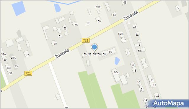 Stefanówka, Żurawia, 54, mapa Stefanówka