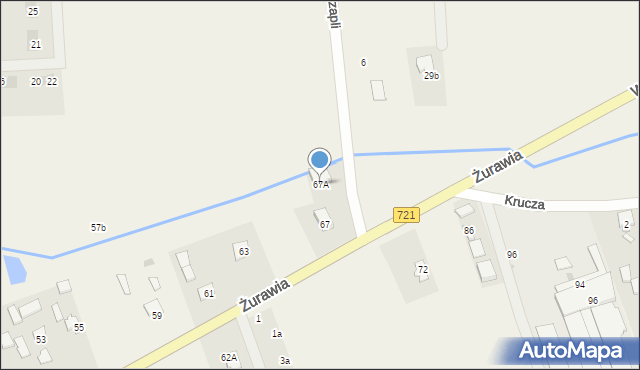 Stefanówka, Żurawia, 67A, mapa Stefanówka