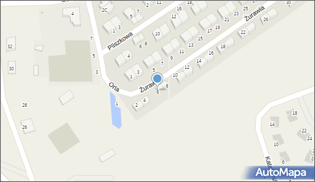 Suchy Dwór, Żurawia, 6, mapa Suchy Dwór