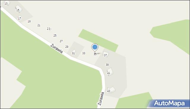 Sulęczyno, Żurawia, 35, mapa Sulęczyno