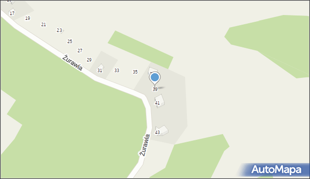 Sulęczyno, Żurawia, 39, mapa Sulęczyno