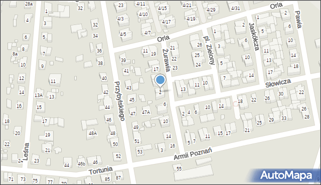 Swarzędz, Żurawia, 2, mapa Swarzędz