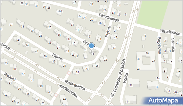 Świdnik, Zuchów, 2, mapa Świdnika