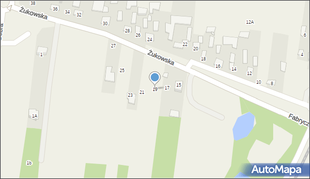 Świnice, Żukowska, 19, mapa Świnice