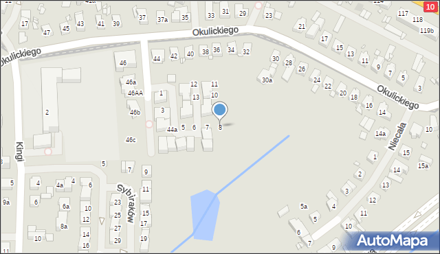 Szczecin, Zuzanny, 8, mapa Szczecina