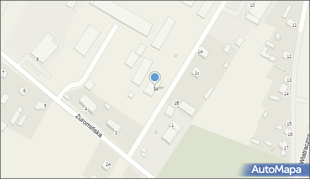 Szreńsk, Żuromińska, 3A, mapa Szreńsk