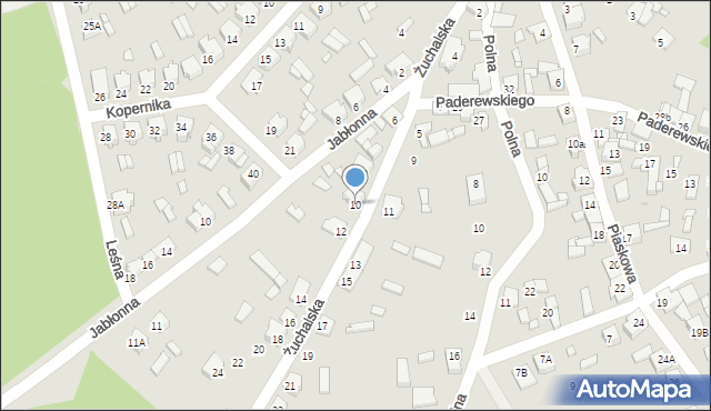 Tuliszków, Żuchalska, 10, mapa Tuliszków