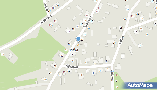 Tuliszków, Żuchalska, 25, mapa Tuliszków