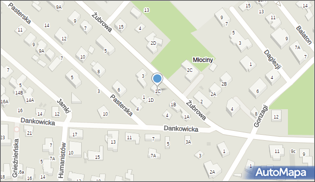 Warszawa, Żubrowa, 1C, mapa Warszawy