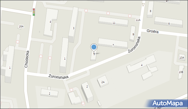 Warszawa, Żuromińska, 5, mapa Warszawy