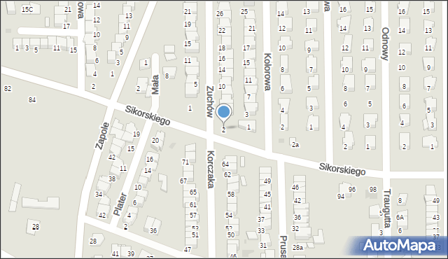 Wyszków, Zuchów, 2, mapa Wyszków