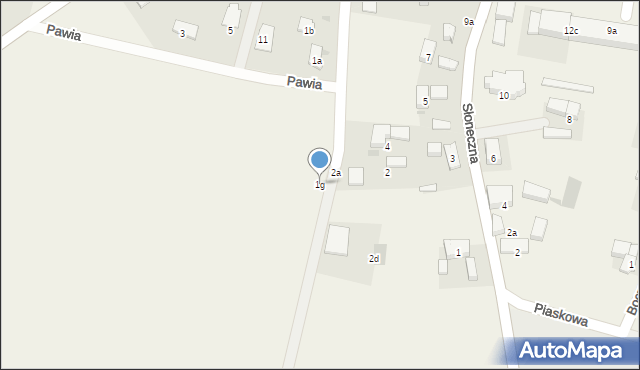 Zachowice, Żurawia, 1g, mapa Zachowice