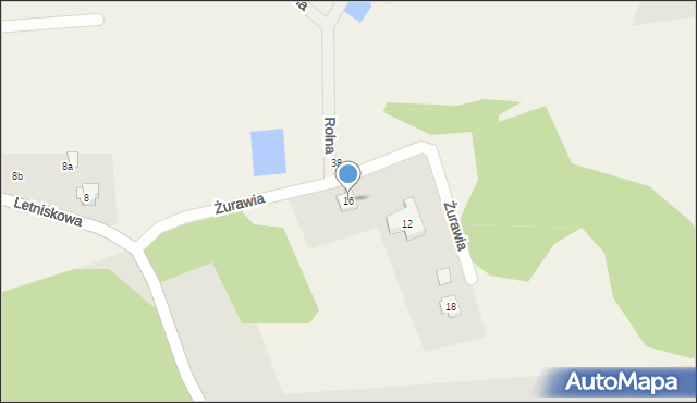 Żarki-Letnisko, Żurawia, 16, mapa Żarki-Letnisko