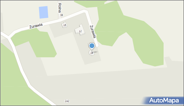 Żarki-Letnisko, Żurawia, 18, mapa Żarki-Letnisko