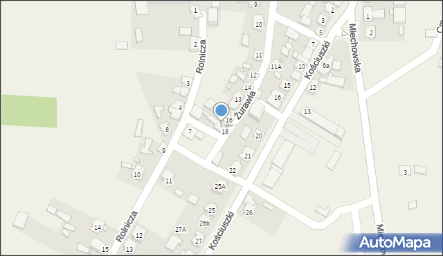 Żarnowiec, Żurawia, 17, mapa Żarnowiec