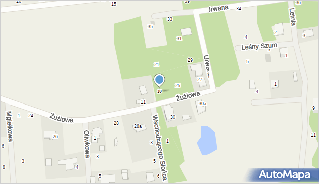 Żelechów, Żużlowa, 19, mapa Żelechów