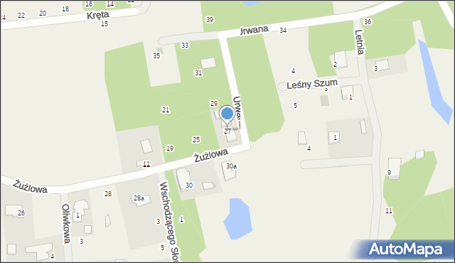 Żelechów, Żużlowa, 27, mapa Żelechów