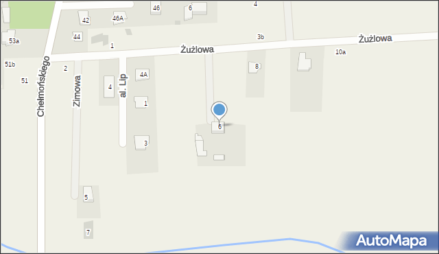 Żelechów, Żużlowa, 6, mapa Żelechów