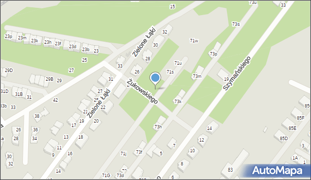 Zielonka, Żukowskiego Edmunda, 4, mapa Zielonka