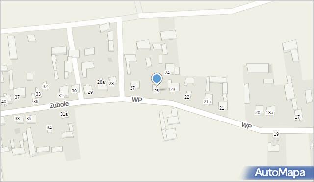 Zubole, Zubole, 26, mapa Zubole