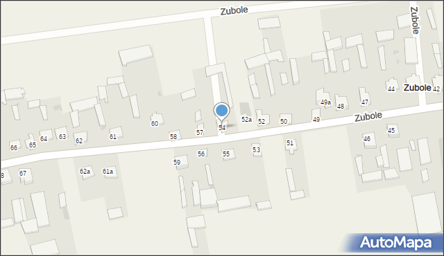 Zubole, Zubole, 54, mapa Zubole