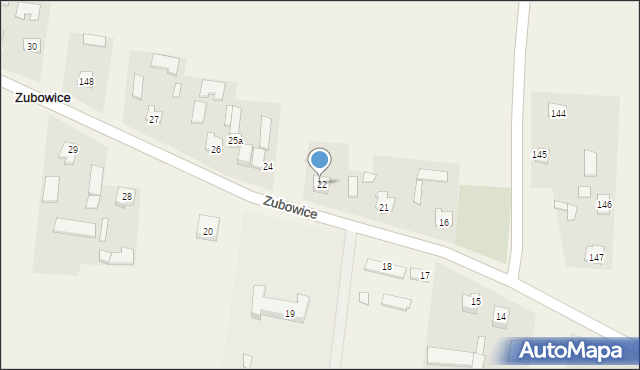 Zubowice, Zubowice, 23, mapa Zubowice