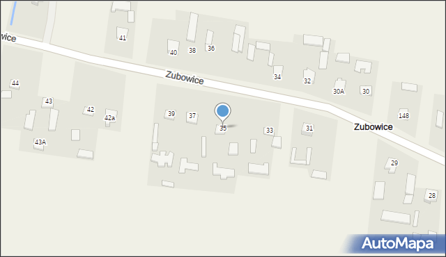 Zubowice, Zubowice, 35, mapa Zubowice